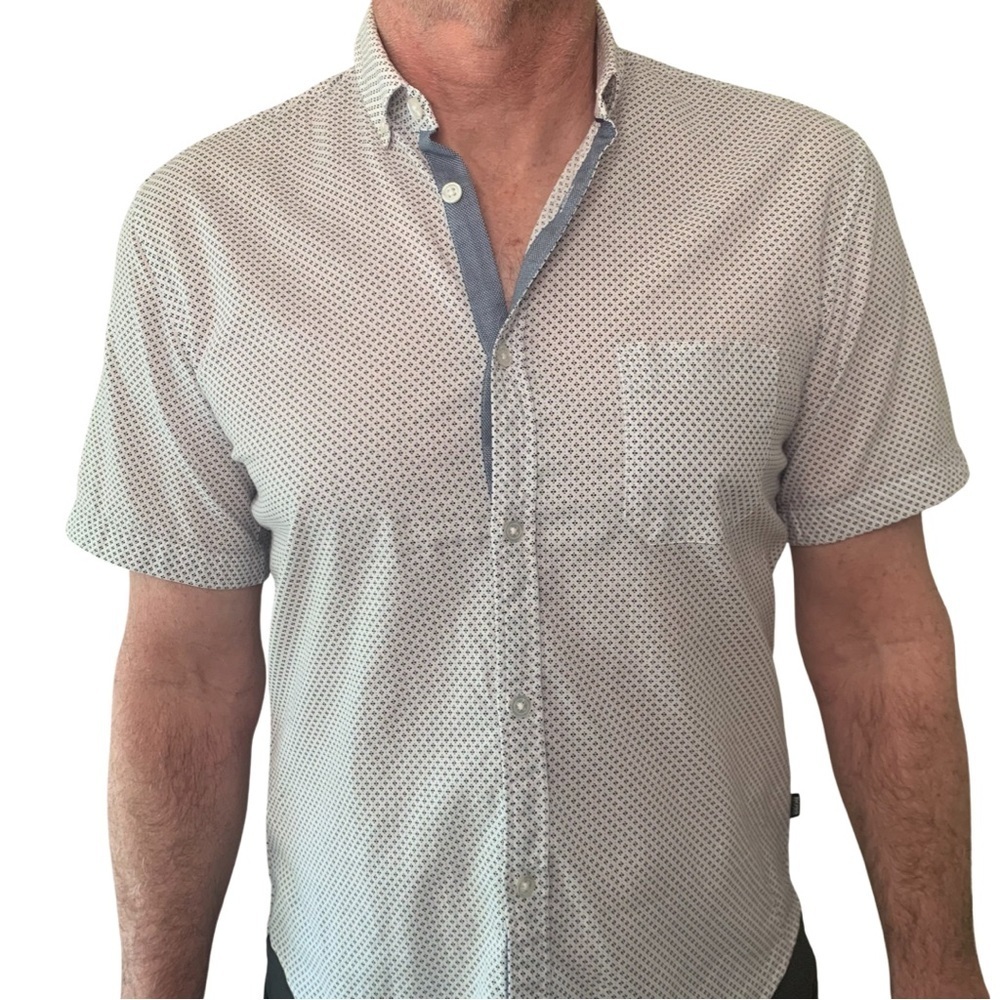 BOSS HUGO BOSS Reed Slim Fit Shirt Modern Essential Short Sleeve Button Down